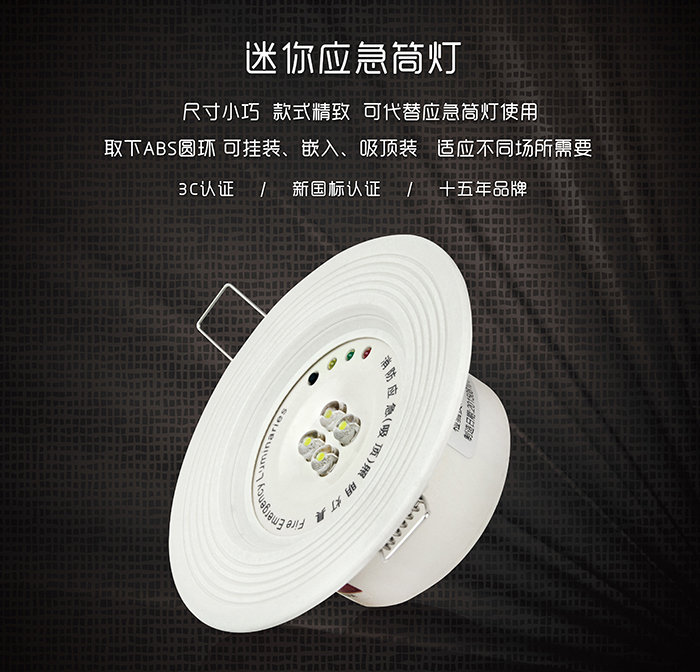 藝光消防迷你應(yīng)急筒燈--精致小巧的體驗(yàn)，不容錯(cuò)過的選擇